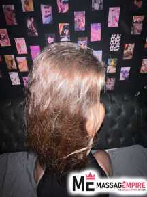 aliza brown-haired escort with green eyes antalya