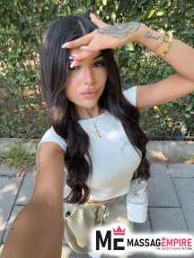 sedef black-haired escort istanbul with slender build