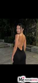 elegant slender escort elena from istanbul with black hair and green eyes