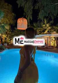 olga premier escort antalya with blonde hair and dazzling services