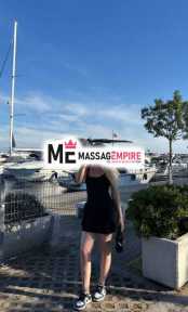 samsun's alluring escort acel stunning mixed beauty with blonde hair hazel eyes